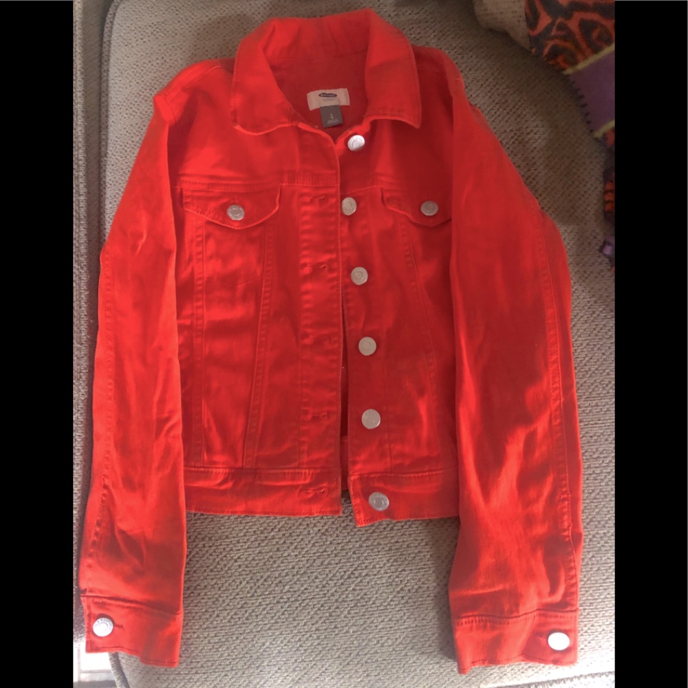 Orange girls Denim Jacket